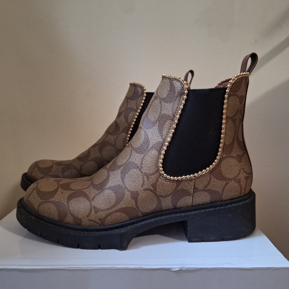 Coach Levy Bootie in Signature Canvas